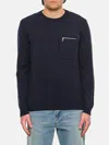 Fendi Midnight Blue Wool Blend Sweater In Blau