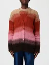 Fendi Gradient Mohair And Wool Oversized Cardigan Clothing In Multi