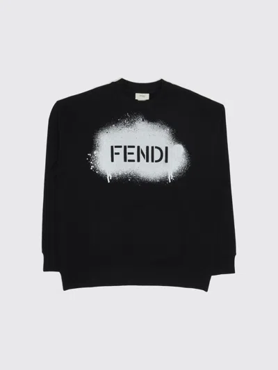 Fendi Sweater Kids In Black