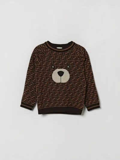 Fendi Sweater Kids In Brown