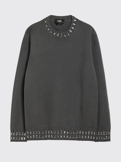 Fendi Sweater Men  In Gray
