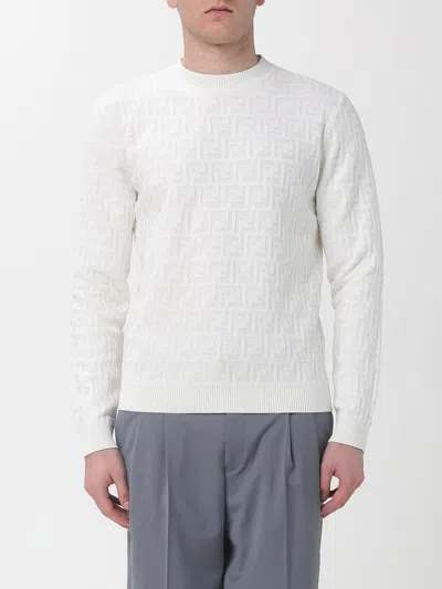 Fendi Sweater Men  In White
