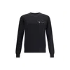 Fendi Regular Fit Wool Blend Pullover With Pockets In Black
