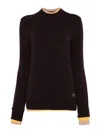 Fendi Layered-trim Sweater In White