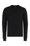 Fendi Sweater With Round Neck Made Of Cotton In Black