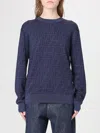 Fendi Patterned Sweater In Blue