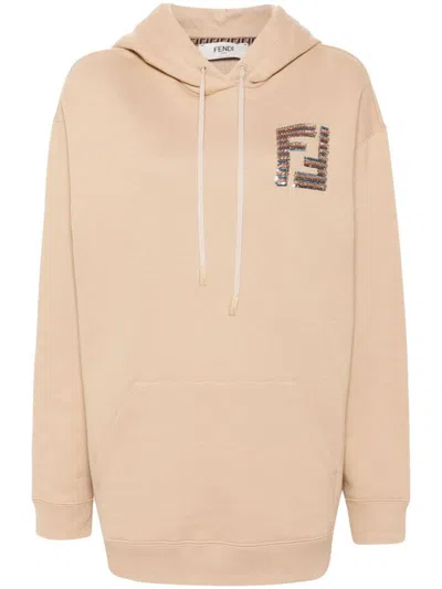 Fendi Jumpers Beige
