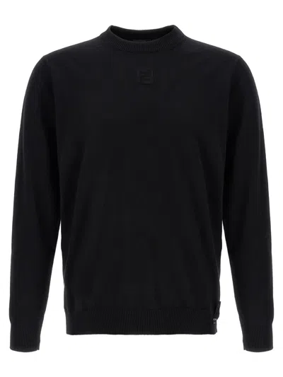 Fendi Wool Sweater In Black