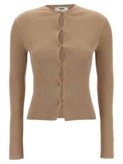 Fendi Sweaters In Brown