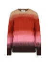 Fendi Gradient Mohair And Wool Fitted Jumper Clothing In Multi