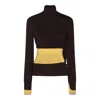 Fendi Woman Turtleneck Dark Purple Size 8 Wool, Polyamide, Polyurethane, Viscose, Polyester In Purple