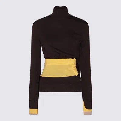FENDI FENDI BLACK COTTON KNITWEAR