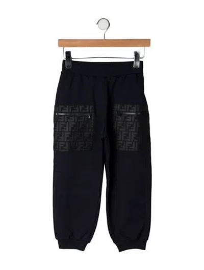 Pre-owned Fendi Kids' Sweatpants In Blue