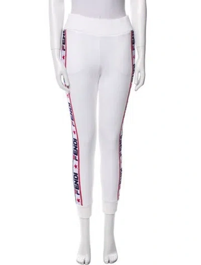 Pre-owned Fendi Sweatpants In White