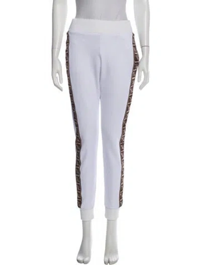 Pre-owned Fendi Sweatpants In White