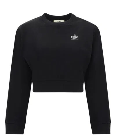 Fendi Sweatshirt In Black