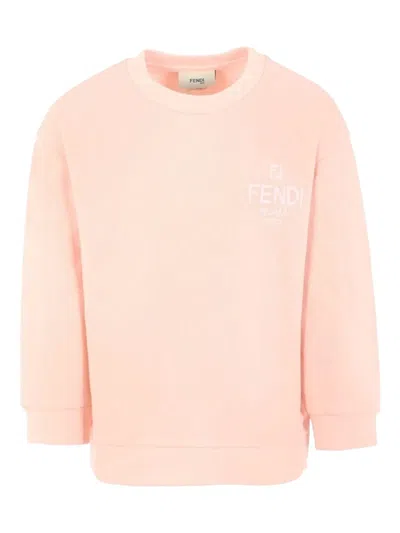 Fendi Sweatshirt In Brown