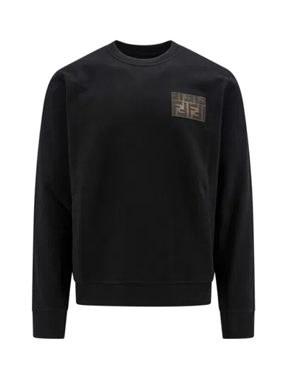 Fendi Sweatshirt In Nero