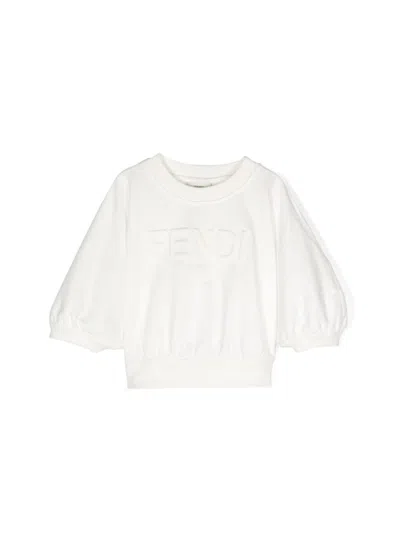 Fendi Sweatshirt Sweatshirt In White