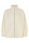 Fendi Felpa In Misto Poliestere Avorio  Uomo In Multi