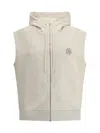 Fendi Felpa In Misto Cotone Stretch Crema Mealngè  Uomo In Neutral