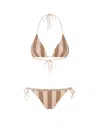 Fendi Women Lycra Reversible Swim Costume In Pink