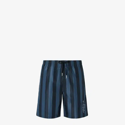 Fendi Men Printed Polyester Swimming Shorts In Multi