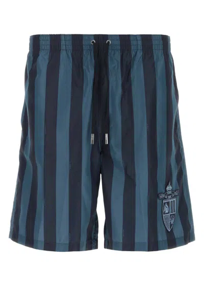 Fendi Men Printed Polyester Swimming Shorts In Multi