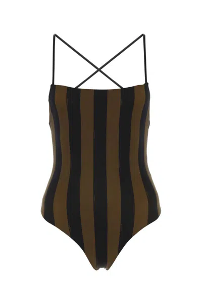 Fendi Swimsuits In Stripped