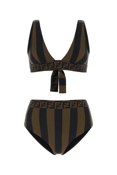 Fendi Swimsuits In Brown