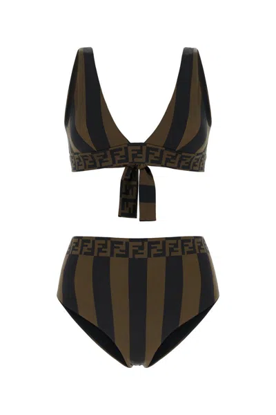Fendi Swimsuits In Brown