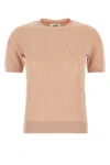 Fendi Peach Crewneck Cropped T-shirt
