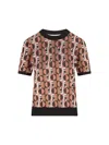 Fendi Three-dimensional Jacquard Sweater With Geometric Pattern