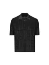 Fendi T-shirt And Polo Shirt In Black