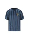 Fendi Pequin Striped T-shirt In Blue