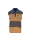Fendi Cotton Polo Shirt In Sandal Clay