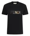 Fendi T-shirt In Black