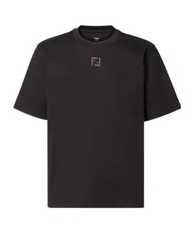Fendi Regular Fit Crew Neck Short Sleeve T Shirt In Multi