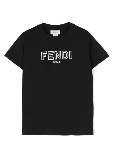 Fendi T-shirt In Black