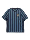 Fendi Pequin Striped T-shirt In Blue
