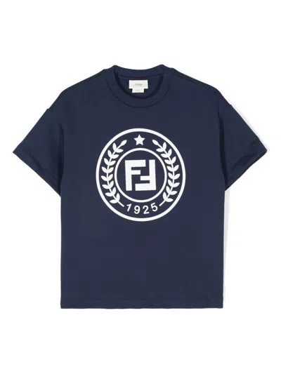 Fendi T-shirt In Blue