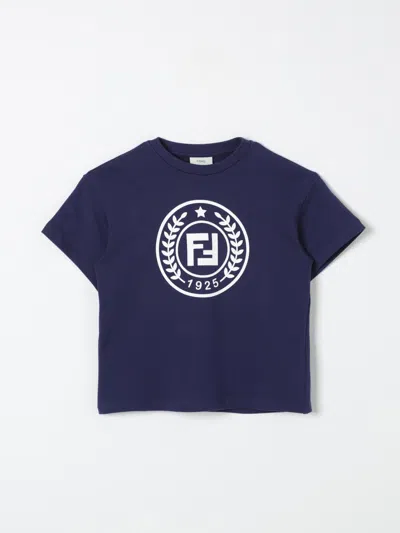 Fendi T-shirt  Kids Color Blue