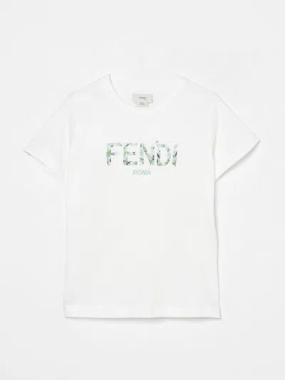Fendi T-shirt  Kids Color White
