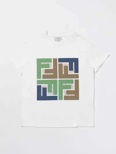 Fendi T-shirt  Kids Kids In White