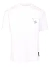 Fendi Men White Crewneck T-shirt With Log Print On The Front In Cotton Man In White