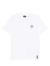 Fendi Stamp Crew Neck Patch Detail Short Sleeves In White