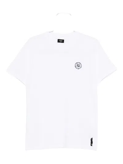 FENDI T-SHIRT FENDI STAMP