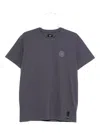 Fendi Cotton T-shirt With Ff Detail In Blue