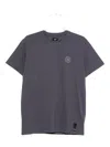 Fendi Cotton T-shirt With Ff Detail In Blue