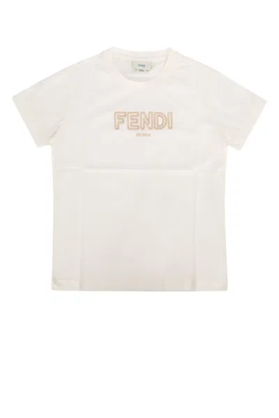 Fendi Kids' T-shirt In Gessolinen
